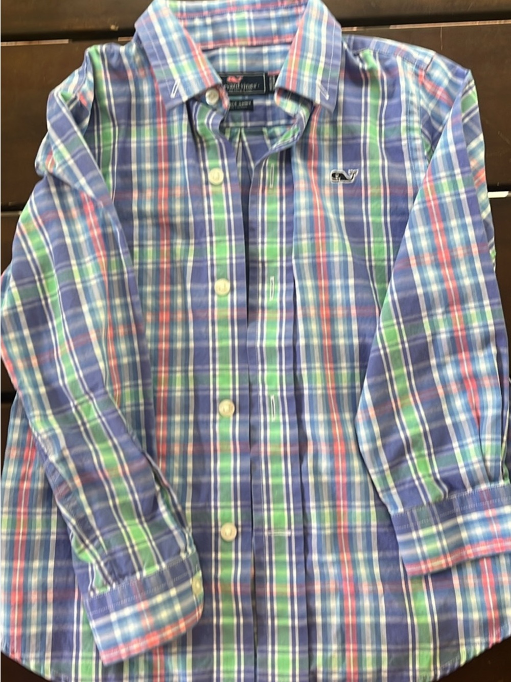 Vineyard Vines Plaid Button-Down (Blue, Green, Pink)